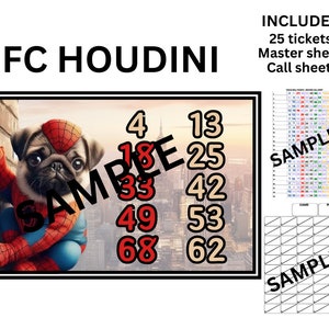 Houdini-bingokaarten voor een volle kaart