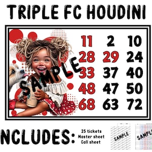 Prises de bingo à cartes complètes Triple Houdini