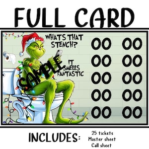 Cartes pleines pour le bingo