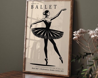 Vintage NYC Ballet Poster: 1972 Lincoln Center Dance Show Print