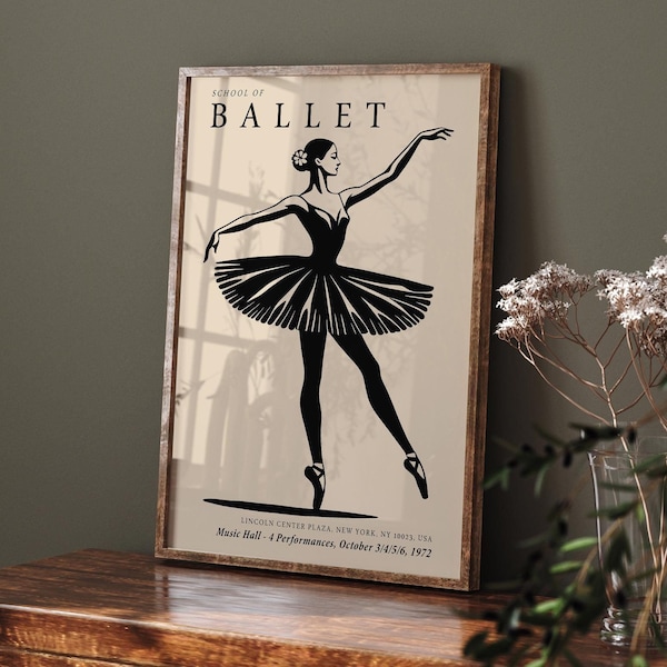 Vintage NYC Ballet Poster: 1972 Lincoln Center Dance Show Print