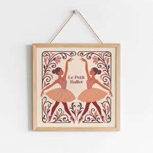 Elegant Ballet Art Print: Ballerina Wall Decor, Dance Studio Gift