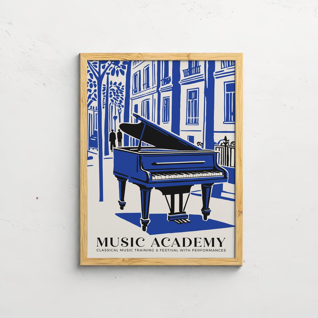 Classical Music Academy Poster, Elegant Grand Piano Art Print, Blue Urban Street Scene Artwork, Music School Wall Art, Gift for Musicians - Etsy Classical Music Academy Poster, Elegant Grand Piano Art Print, Blue Urban Street Scene Artwork, Music School Wall Art, Gift for Musicians - Etsy