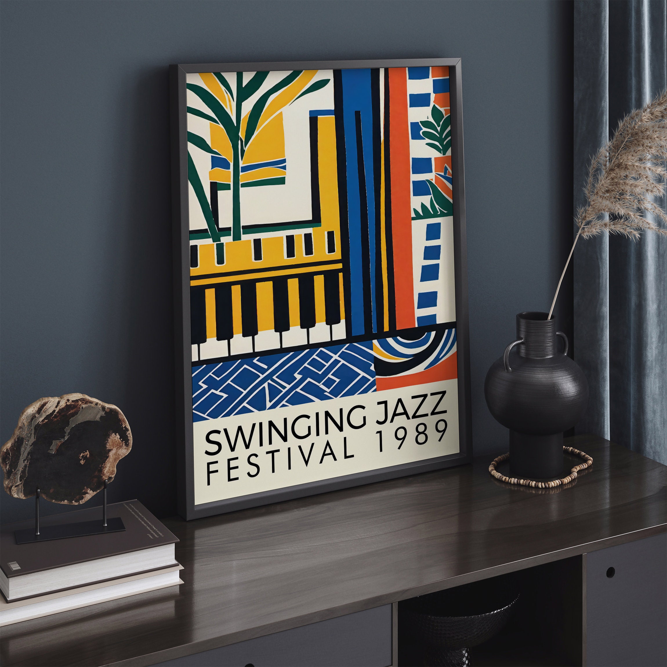 Swinging Jazz Festival 1989 Poster: Retro Music Print - Etsy