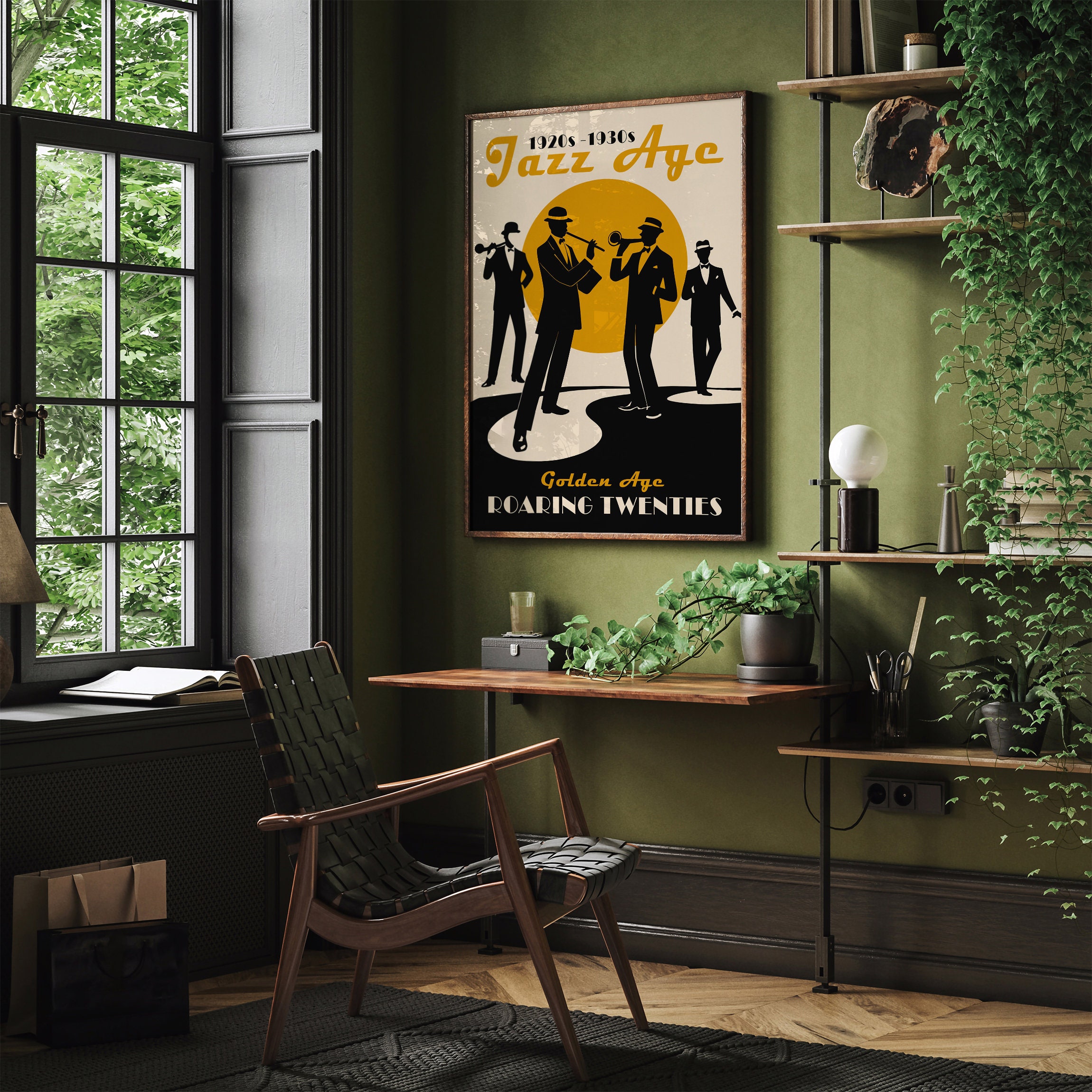 Jazz Age Art Deco Poster: Roaring Twenties Music Print - Etsy