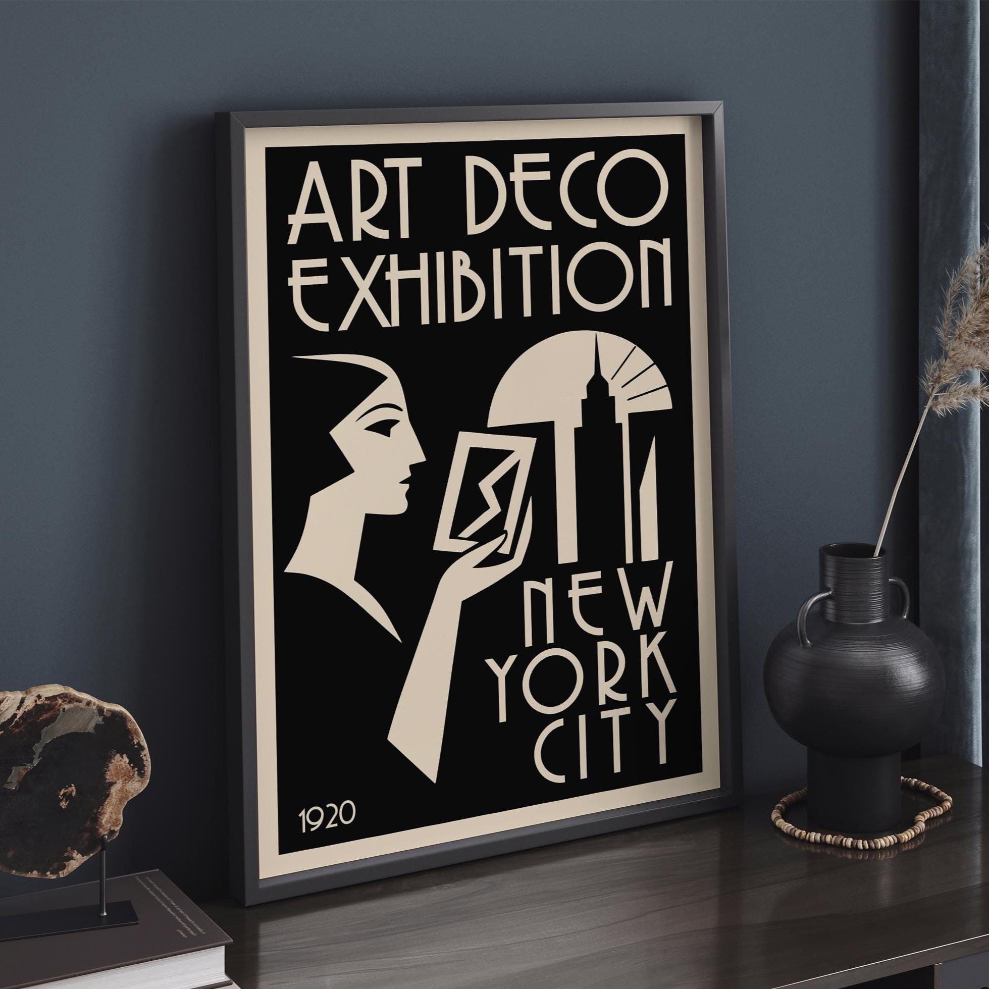 Art Deco Exhibition Print: Glamorous 1920s NYC Wall Art - Etsy