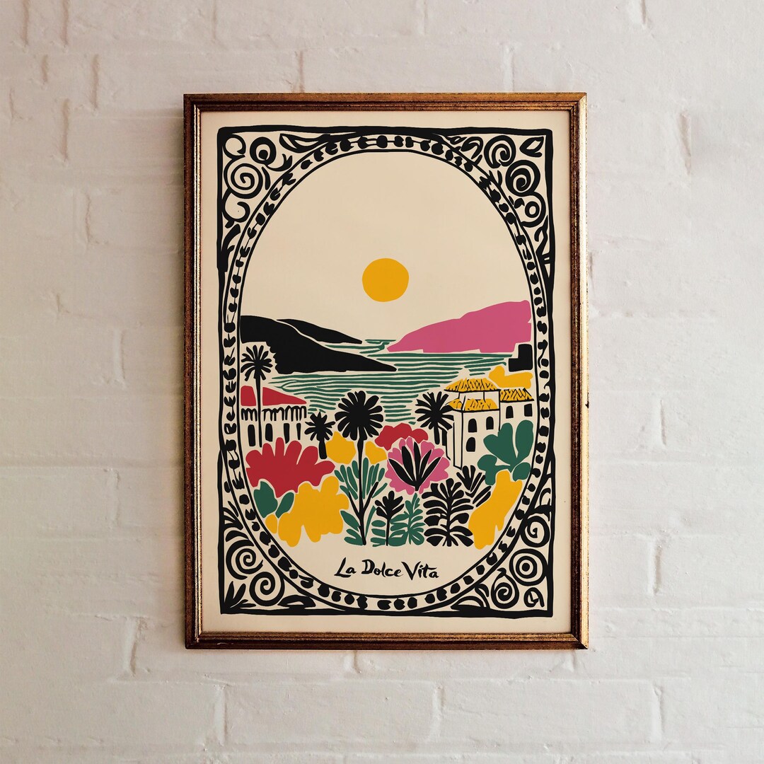 Sneaker Dolce Vita Zamila Retro Italian Poster, Bella Notte Frame