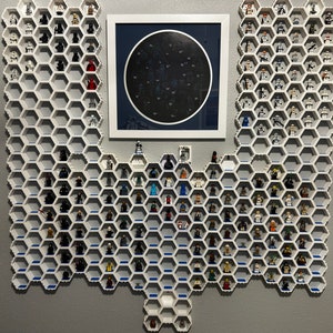 Modular Lego Minifigure Hexagonal Wall Display