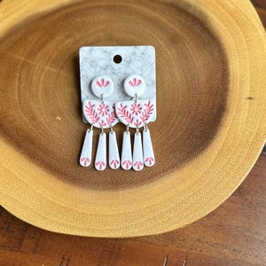 Handmade Talavera Polymer Clay Dangle Earrings Dangle 3