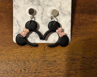 Mouse Ears Headband dangles