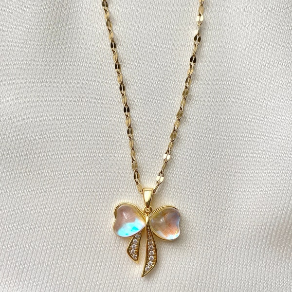 Bow Tie Necklace Etsy