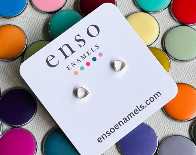Featured listing image: Customizable Modern Sterling Silver Color Resin Earrings