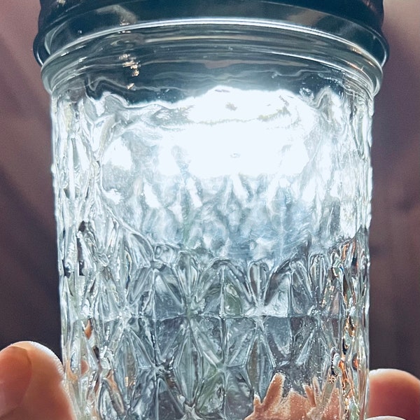 Vintage Ball Quilted Crystal table jar