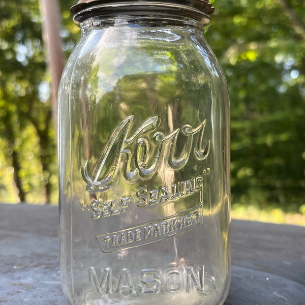 Kerr Self Sealing Mason Jar Etsy