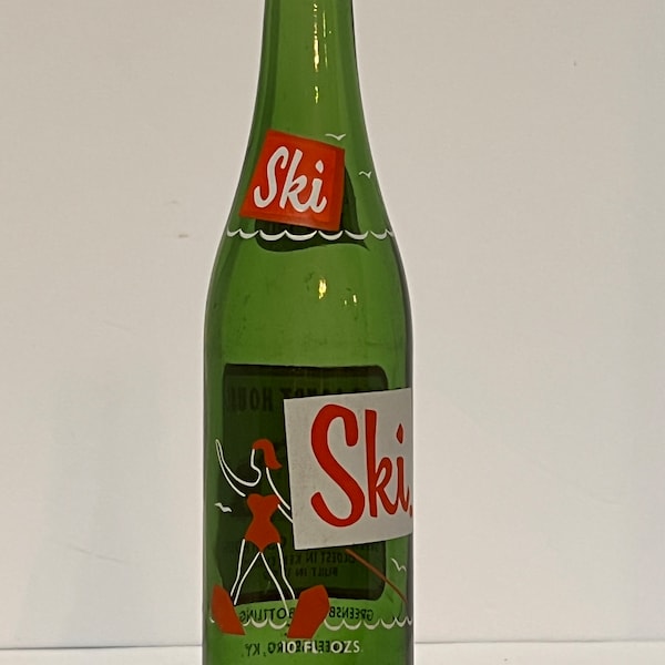 Vintage Ski Soda Bottle