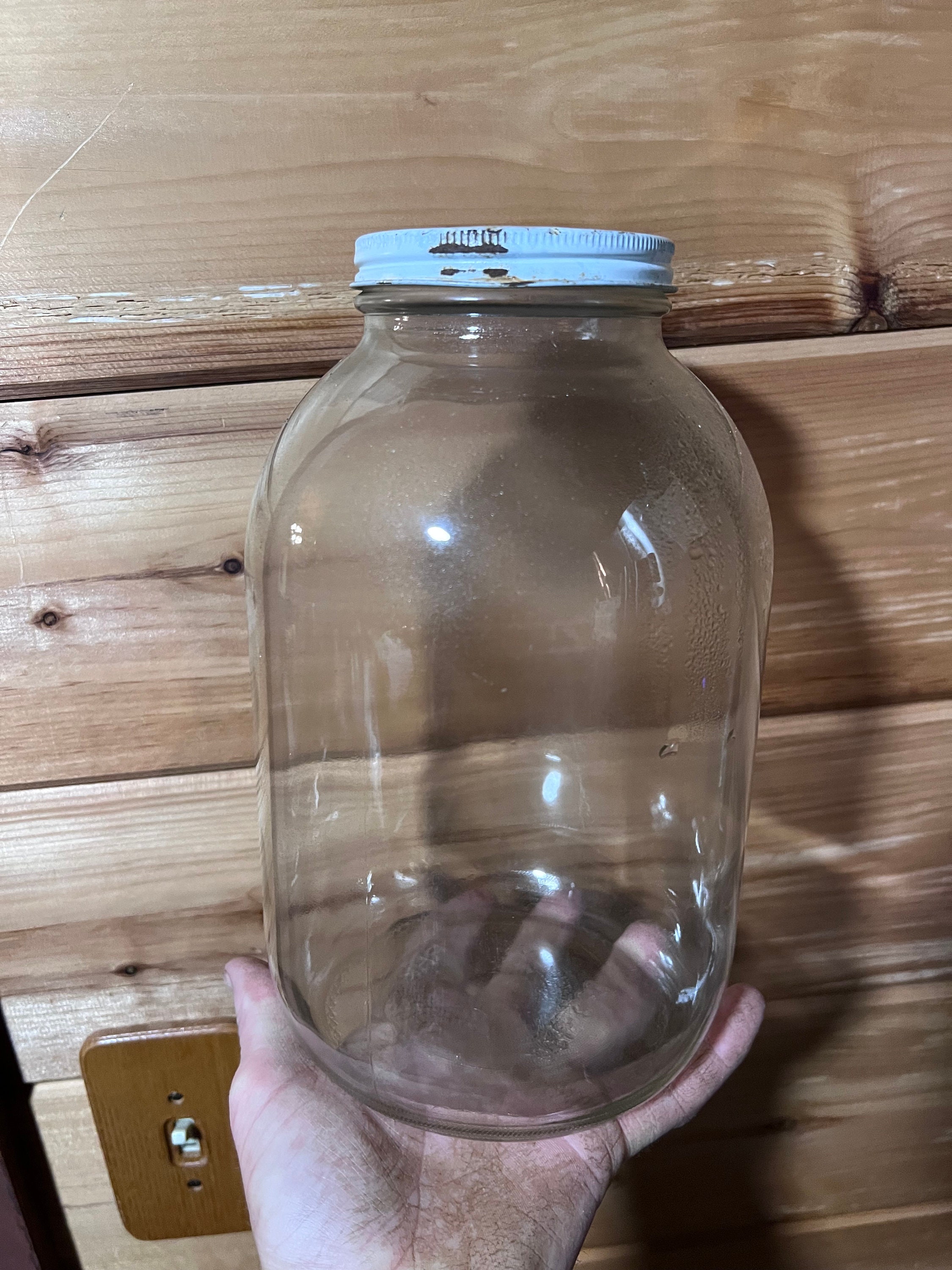 Half Gallon Glass Mason Jar (64 Oz - 2 Quart) - 4 Pack - Wide Mouth, Metal  Airtight Lid, USDA Approved BPA-Free Dishwasher Safe Canning Jar for  Fermenting, Sun Tea, Kombucha, Dry Food Storage, Clear