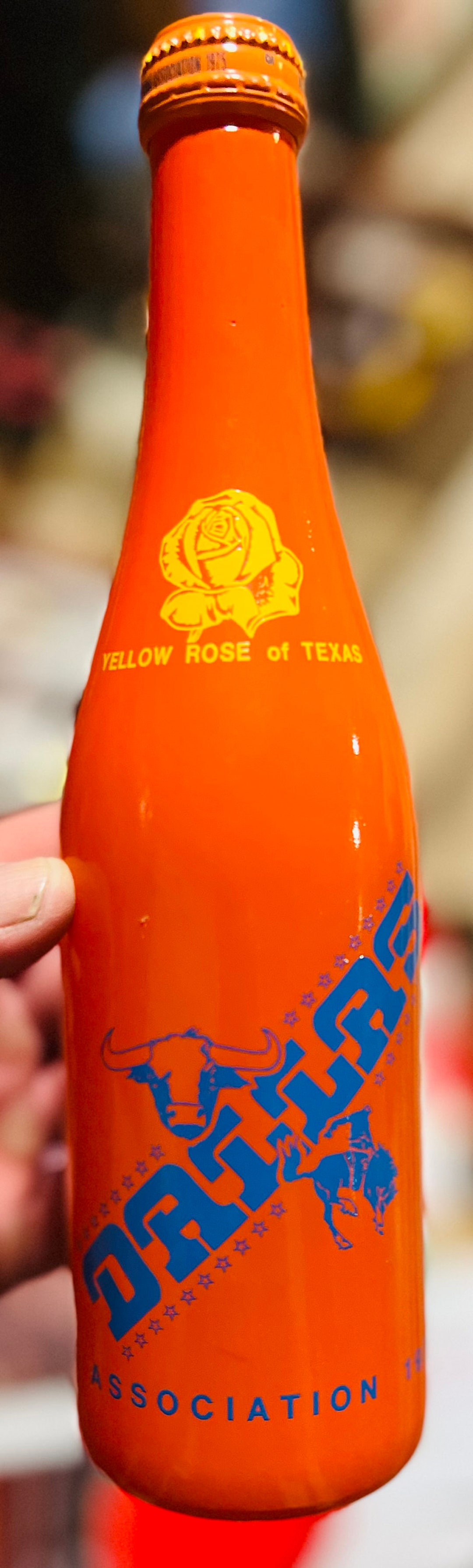 Vintage yellow Rose of Texas Dallas Texas Bottle - Etsy