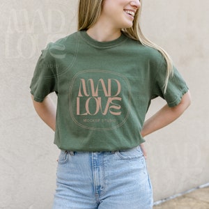Comfort Colors Mockup | C1717 Mockup | Comfort Colors Tshirt Mockup | Comfort Colors C1717 Hemp Mockup | Comfort Colors