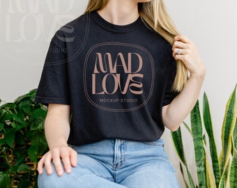 Comfort Colors Mockup | C1717 Mockup | Comfort Colors Tshirt Mockup | Comfort Colors C1717 Black Mockup | Comfort Colors
