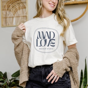 Comfort Colors Mockup | C1717 Mockup | Comfort Colors Tshirt Mockup | Comfort Colors C1717 Ivory Mockup | Comfort Colors