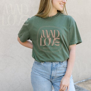 Comfort Colors Mockup | C1717 Mockup | Comfort Colors Tshirt Mockup | Comfort Colors C1717 Hemp Mockup | Comfort Colors