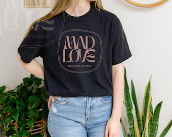 Comfort Colors Mockup | C1717 Mockup | Comfort Colors Tshirt Mockup | Comfort Colors C1717 Black Mockup | Comfort Colors