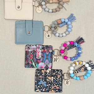 Llavero de pulsera con billetera, llavero personalizado, regalo, pulsera de mujer, regalo para ella, billetera elegante, regalo de cumpleaños, regalo personalizado.