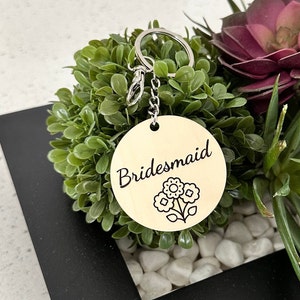 Bridesmaid Keychain