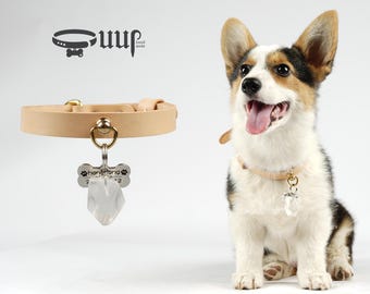 Handcrafted Clear Quartz Pet Pendant: Natural Crystal Charm