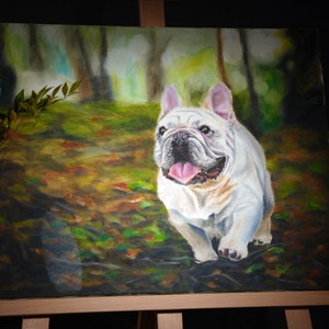 Custom Portrait Oil Painting Art, Memorialize Elderly Children Family and Pets, Deceased Family or Pets From Photo Synthesis for New Artwork