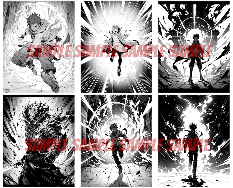 Action Manga Coloring Pages, Action Anime Coloring Pages, Adult ...