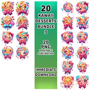 Kawaii Dessert Vector PNG Clipart bundle 3, Cute Dessert Clipart, Cake clipart, kawaii clipart, kawaii png, cute dessert, cute