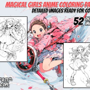 魔法少女ぬりえ、アニメぬりえ、大人のぬりえ、かわいいぬりえ、かわいいぬりえ、すぐにダウンロード、印刷可能