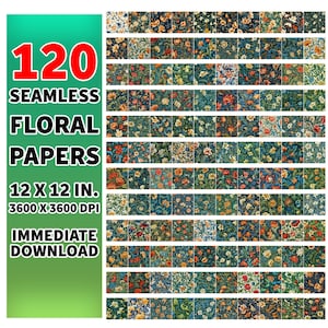 Set von 10 verschiedenen Mustern im Set, zum ausdrucken, als digitales Papier.
