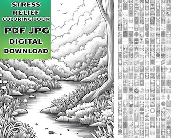 Zen Mandala Coloring Pages, Digital Art (250 Detailed Letter Size Prints)