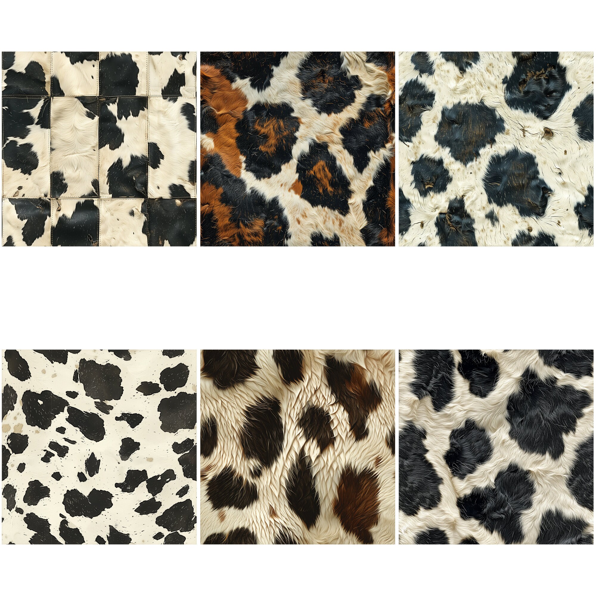 Cowhide Pattern SVG Bundle - 50 Seamless Rustic Farm Prints - Etsy