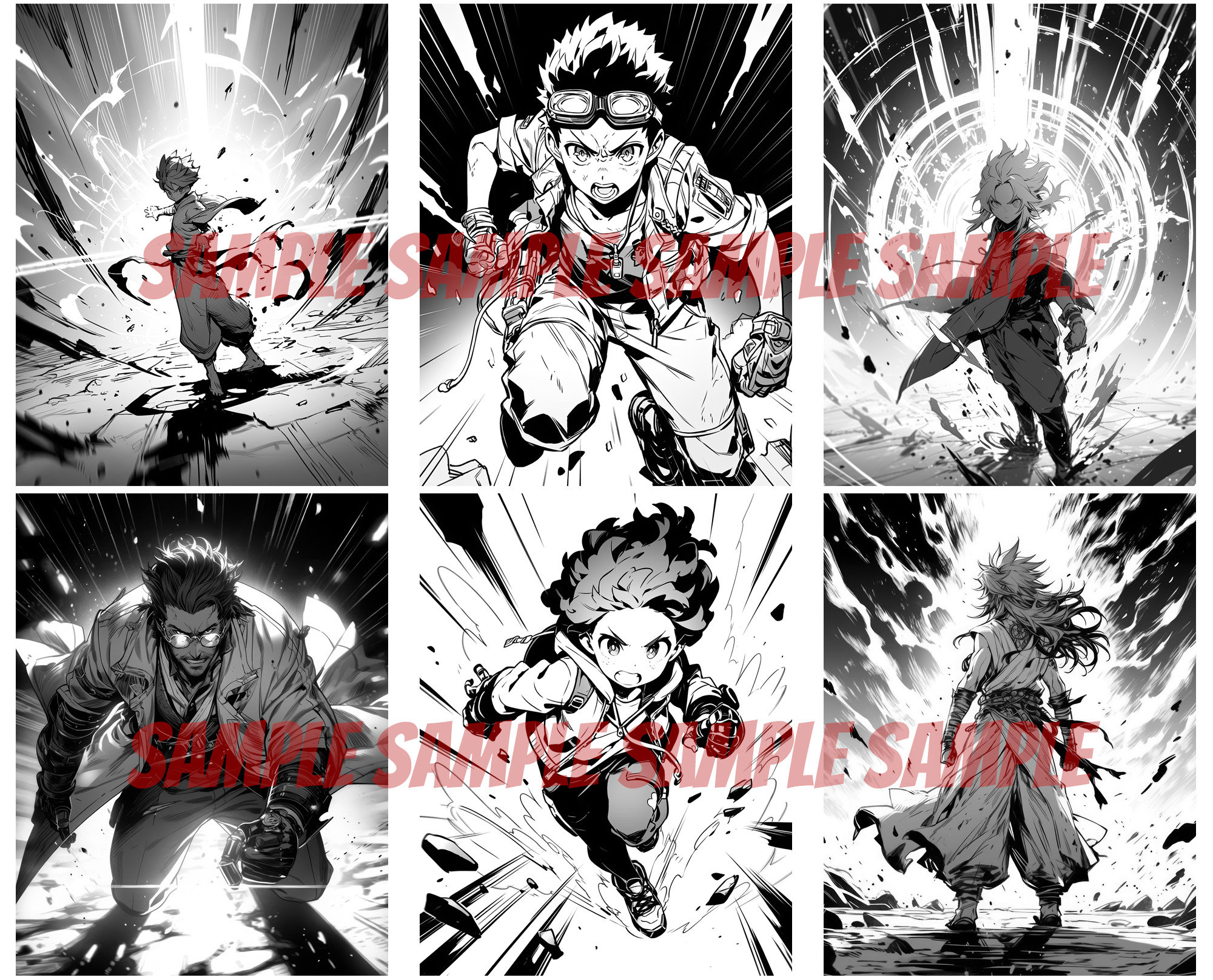 Action Manga Coloring Pages, Action Anime Coloring Pages, Adult ...