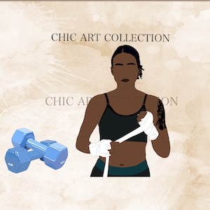 Boxeo Mujer Negra Clipart, Boxeo Chica Clipart, Guantes de Boxeo Fitness Chica Gimnasio Clipart, Boxeo Chica Png, Fitness Chica Png, Boxeo Clipart