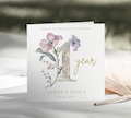 1st Wedding Anniversary Personalised Card For 2nd 5th 10th Any Anniversary Special Couple Milestone Years Together Family & Friends (C173)