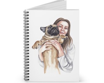 Cuaderno espiral Frenchie y yo - Línea reglada
