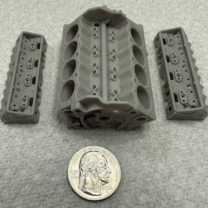 Chevy engine block 3D print small