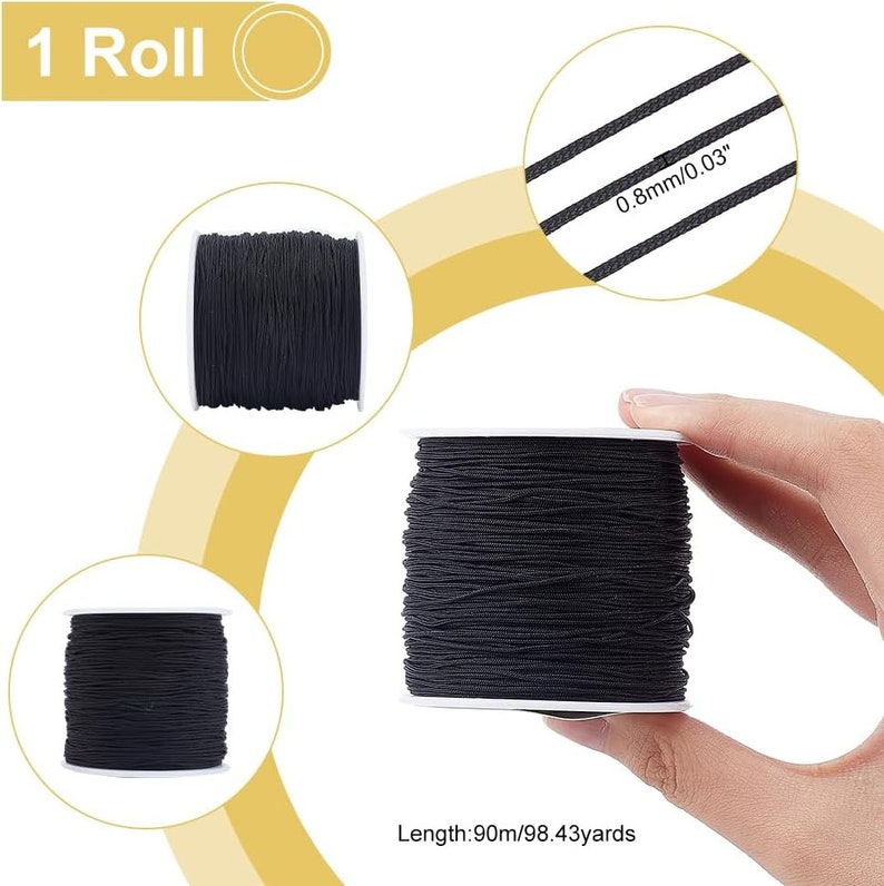 100 Yards 0.8mm Nylon Beading String Wind Chime Cord Replacement N Etsy