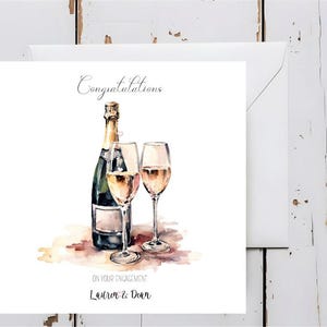 Engagement Card, Personalised, Congratulations