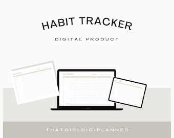 Printable Minimalistic Daily Habit Tracker | 30 Day Habit Tracker | I A4 / A3 Instant Download