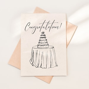 Download de PDF de cartão de casamento de parabéns, cartão de parabéns de casamento de arte em linha, modelo de cartão de parabéns de casamento simples para impressão, 22