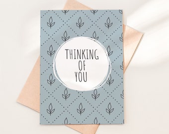 Thinking of You Greeting Card Printable, Just Because Card Download, Hygge Thinking of You Card Download, 04