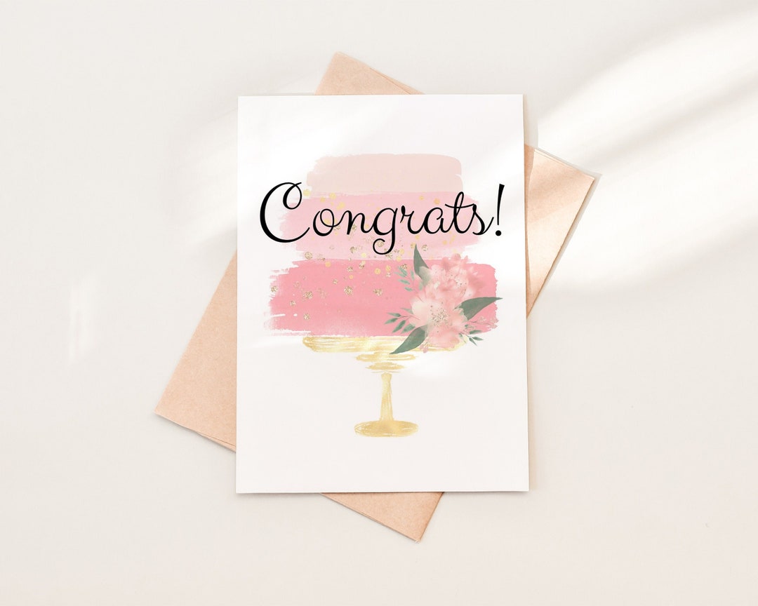 Congrats Bridal Shower Card Template Download, Printable Bridal Shower ...