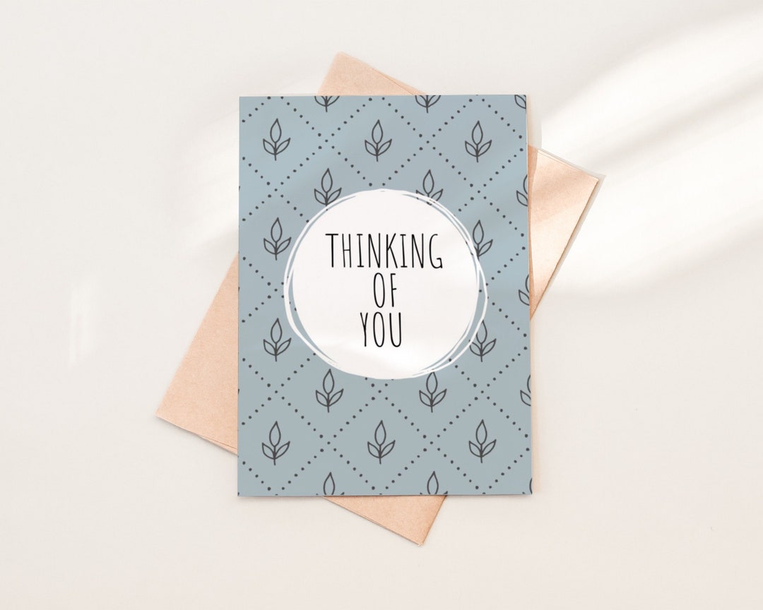 Thinking of You Greeting Card Printable, Just Because Card Download ...
