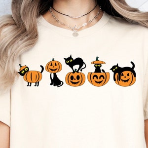 Halloween Black Cat, Pumkin Ghost Cat Shirt, Black Cat Shirt, Cat Lover Shirt, Ghost Cat t-shirt, Funny Ghost Cat Shirt, Spooky Season Shirt