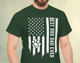 Custom Dog Dad T-Shirt: Personalized Pet Name Gift